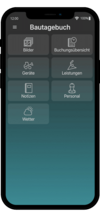 Mobiles, digitales Bautagebuch App