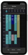Screenshot der AppOne-Funktion für die Terminplanung